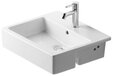 Duravit Vero half inbouwwastafel 55x47cm wit keramiek