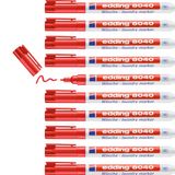 edding 8040 wasgoedmarker - rood - 10 stuks - ronde punt 1 mm - textielstift wasmachinebestendig (95 °C) voor het markeren van kleding - textielmarker