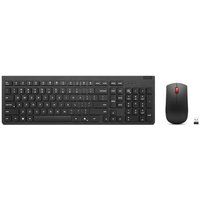 Lenovo Essential Wireless Combo Gen 2 - Toetsenbord en muis set - draadloos - 2.4 GHz - QWERTY - VS/Europa - zwart - bruine doos