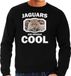 Bellatio Decorations Dieren jaguars sweater zwart heren - jaguars are serious cool trui - cadeau sweater jaguar/ jaguars liefhebber M
