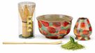 Omgoods - Set de matcha en céramique peinte à la main en 4 pièces