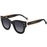London Carolina Herrera HER 0222/S 3H2/9O Zonnebril Vrouwen Zwart/Grijs