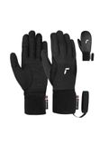 Reusch Baffin Touch-TEC uniseks volwassen sporthandschoenen, extra ademend, touchscreen-winterhandschoenen, zwart/zilver, 8