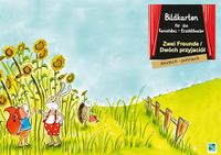 Zwei Freunde: Bildkarten für das Kamishibai-Theater DINA 3 in deutsch/polnisch
