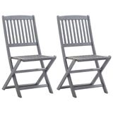 VidaXL Tuinstoelen 2 stuks Acaciahout