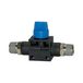 Riegler Afsluitklep »Blaue serie« R 1/2 a., R 1/2 a., met schroefdraadcoating, werkdruk max. 15 bar, kunststof/messing vernikkeld