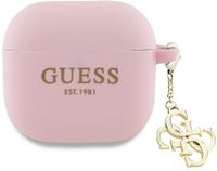 Guess Airpods 4 Cover Siliconen Voor Airpods 4 4G Charm Gevouwen