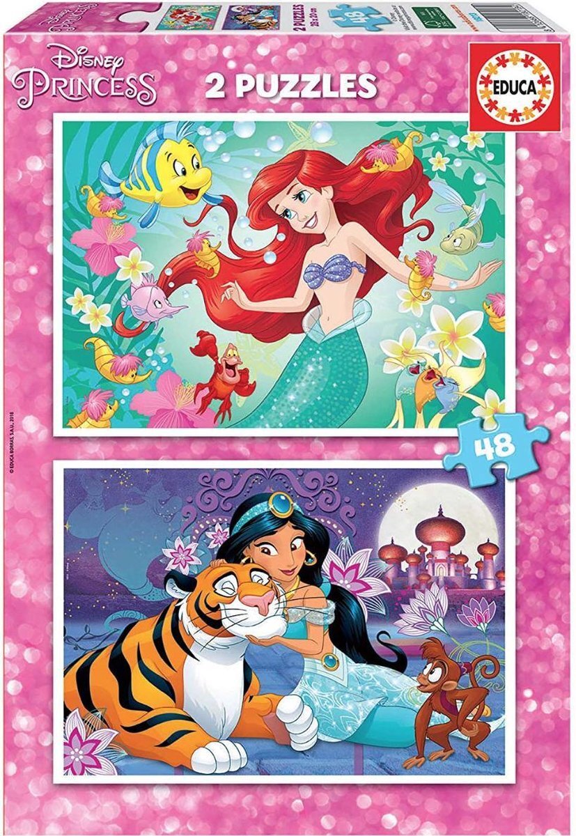 Educa 2x48 Disney Prinsessen