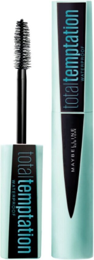 Maybelline Total Temptation - 01 Black Waterproof - Zwart - Verzorgende Volume Mascara met Kokosextract - 8,6 ml