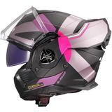 LS2 FF901 Advant X Ultra Grijs Paars 06 Systeemhelm - Maat XL