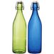 Bormioli Rocco Giara Water Fles Set - 4 Stuks - 1 Liter - Blauw en Groen