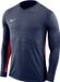 Nike Tiempo Premier LS Jersey Sportshirt - Heren - Navy/Rood - Maat S