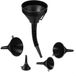 Merkloos Relaxdays trechter set - 5 groottes - universeel - slang en zeef - olietrechter