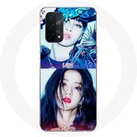 Blackpink K-pop Groep Lisa en Jisoo Lovesick meisjes poster het album Maniacase Hoesje voor Oppo A74 5G Black