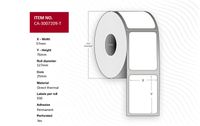 Capture CA-3007209-T printeretiket Wit 5,7 x 7,6 cm