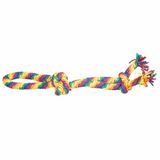 Duvo Hondenspeeltje sweater touw lus 3 knopen meerkleurig 60x12x7cm