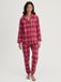 CALIDA Dames Pyjama Holiday Dreams Wijnrood Katoen S