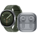 Samsung Galaxy Watch 9 5G Zilver/Groen 44mm + Samsung Galaxy Buds4 Wit
