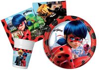 Tableware Miraculous Ladybug Tableware Party Pack for 8 people