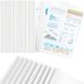 Merkloos / Sans marque CC ODDHOME, 20 stuks A4 klemrails, rugbreedte 10 mm, A4 klemmap met een bindcapaciteit van 90 vel, A4 klemmap voor kantoor, school, dossiers en documenten, organizer, wit