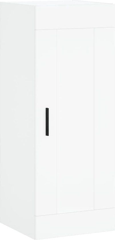 vidaXL Wandkast 34,5x34x90 cm bewerkt hout wit