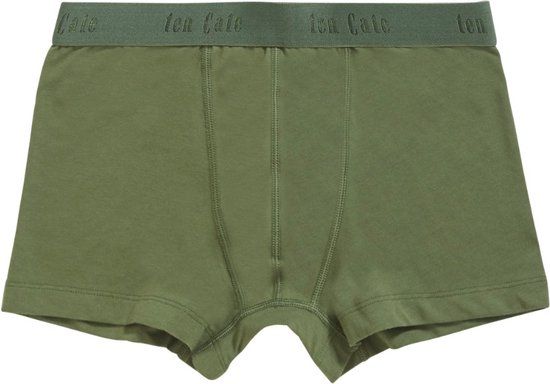 ten Cate Basics jongens shorts 2-pack - army green - maat 110/116