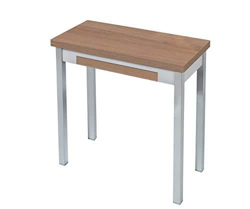 ASTIMESA Keukentafel - Metaal - Eiken Tenesse - 80 x 40 cm - 8435627837777