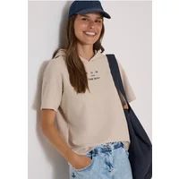 cecil Shirt met korte mouwen, capuchon en opdruk