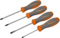 AVIT AV05011 Jeu de tournevis Atelier 4 pièces Plat, Cruciforme Phillips