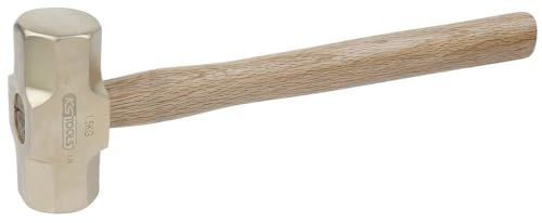 KS Tools 963.2085 BRONZEplus achthoekige hamer, 8000 g, met Hickory steel