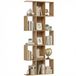 Homcom Bibliothèque MDF 80 x 24 x 200 cm Chêne