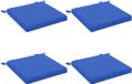 vidaXL - 4-Piece - Zitkussens - SOEST - 4 - st - 100% - Polyester - Koninklijk - Blauw