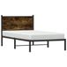 Maison Exclusive Lit en métal design, finition chêne fumé, sans matelas, dimensions 107x203 cm