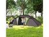 Outsunny Tente Tunnel 4-6 Pers Imperméable 3000mm Noir