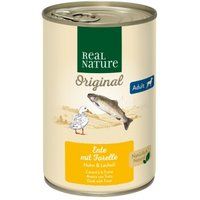 REAL NATURE Adult Eend met forel 6x400 g