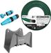 Cellfast Economic tuinslang 1/2" 10 m + Cellfast slanghouder grijs + set met Cellfast Basic rechte sproeikop 1/2"