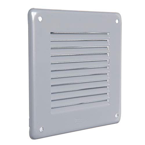 La Ventilazione GL10RG - Vierkant ventilatierooster - 140 x 140 mm - Grijs