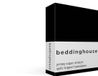 Beddinghouse Coton - Drap housse fendu - 160 x 200/220 cm - Noir