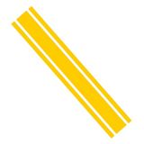 Ambiance Sticker Autokap Stripe, Racing Sticker Body Side Stripe Decal, Dak Rok Bumper Stripe Decal Vinyl, Gemodificeerde Stripe Decal Auto Decor Mosterdgeel - 1 Stuk 124 cm