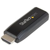 StarTech.com HDMI naar VGA Adapter - Aux Audio-uitgang - Compact - 1920x1200 - HDMI naar VGA (HD2VGAMICRA)