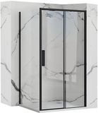 REA Rapid Slide Hoekdouchecabine Zwart 140x90 Rechthoek 140x90x195cm