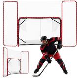 Merkloos / Sans marque VEVOR Hockeydoel met Net en Targets 307 x 183 cm