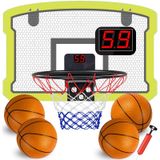 Mini basketbalnet - Indoor - Deurmodel - Automatische score - 4 ballen - Vanaf 5 jaar