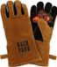 KitchenLove Backyard Series BBQ Handschoenen Leer - Vuurvast en Hittebestendig tot 250ºC - Barbecue Accessoires - Bruin