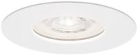 HOFTRONIC Bari LED inbouwspot extra plat 58mm - 3,8W 270lm - GU10 LED Module - 6000K daglicht wit - Dimbaar - Rond - IP65 waterdicht - Wit