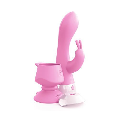 Pipedream Multifunctionele duo vibrator Wall Banger Rabbit roze