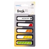 Smart Fresh Pagemarker Index markeerstrip film tekststrepen PET-folie 12x45mm 5x25 stuks strepen