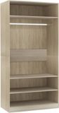 vidaXL Kledingkast Sonoma eikenhout 100x50x200 cm