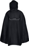 VAUDE Valdipino Poncho, Regenponcho, Unisex, Zwart, Maat M