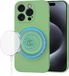Techsuit Hoesje geschikt voor Apple iPhone 15 Pro - Soft Flex Silicone Back Cover - Geschikt voor MagSafe - Mint Green